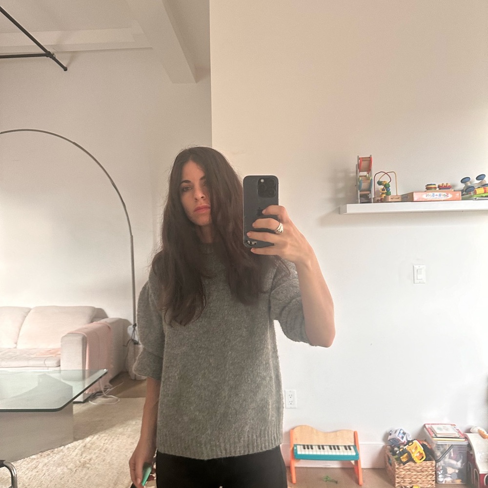 H & m drop shoulder oversized cashmere wool sweater